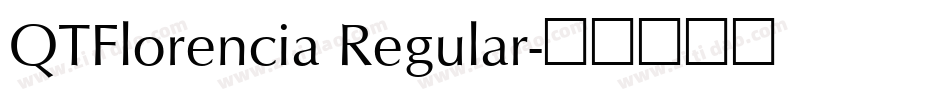 QTFlorencia Regular字体转换